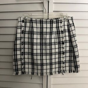 Black and White mini skirt